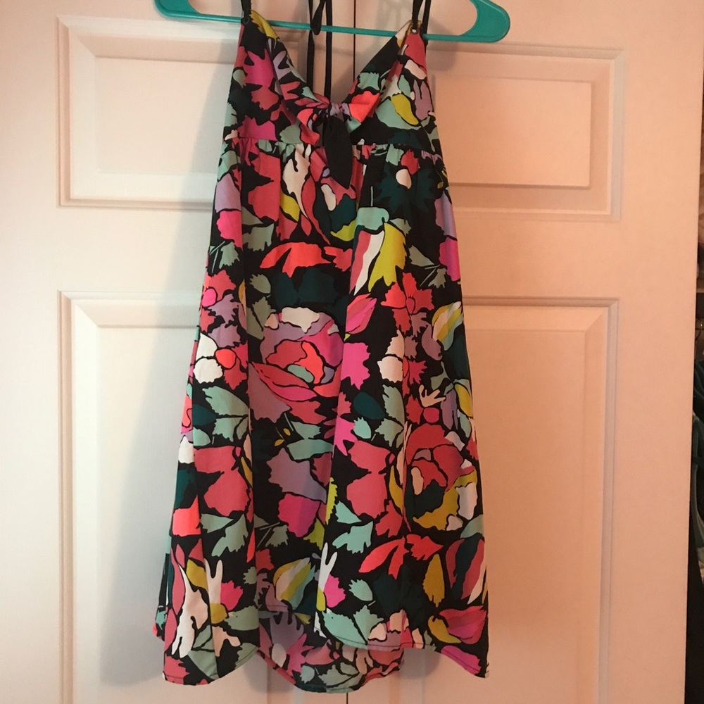 ROXY Tie Front Floral Dress